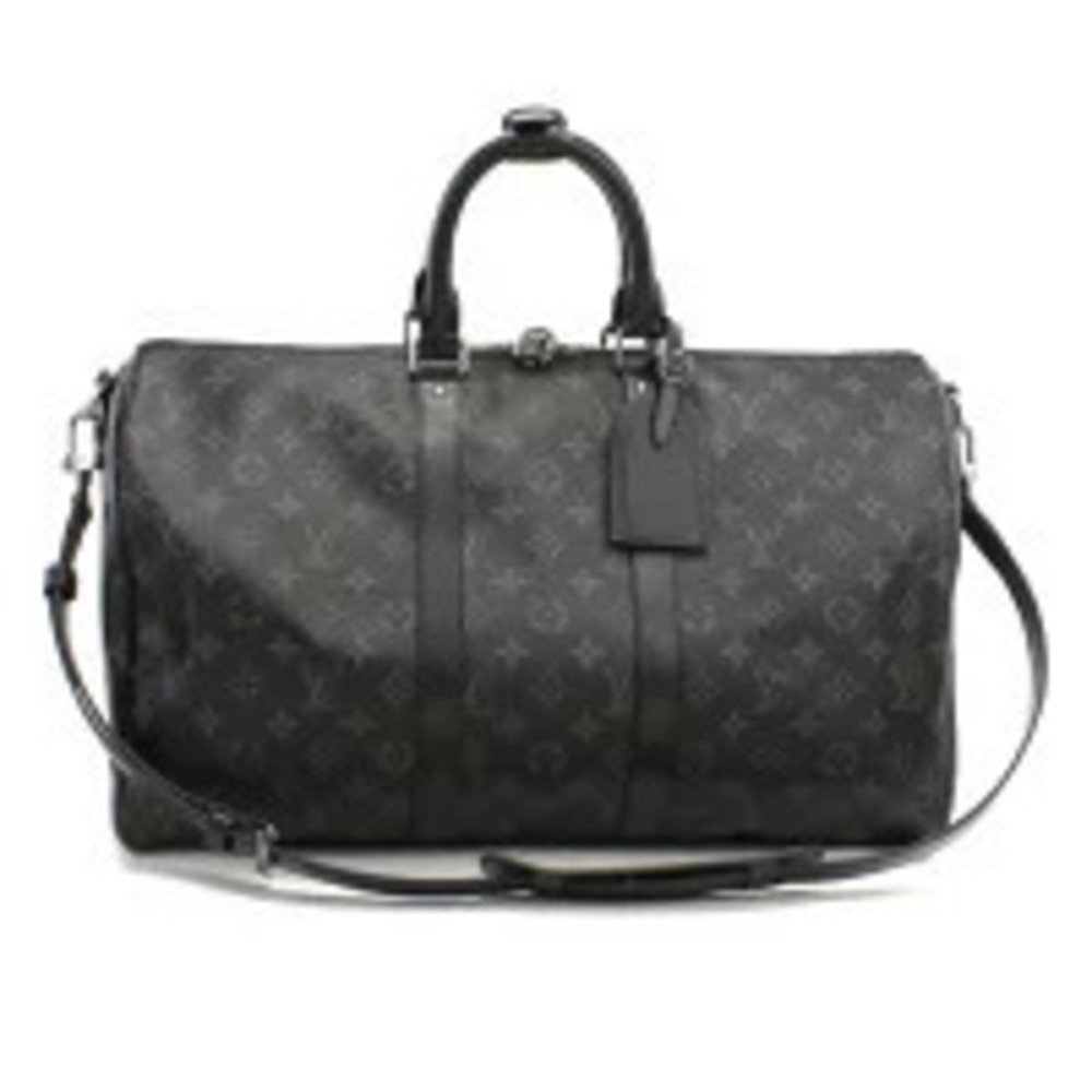 Louis Vuitton Boston Bag Eclipse Black Keepall Bandouliere Black